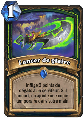 hearthstone, carte Lancer de glaive