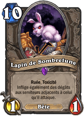 hearthstone, carte Lapin de Sombrelune