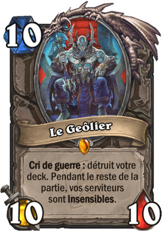 hearthstone, carte Le Ge�lier