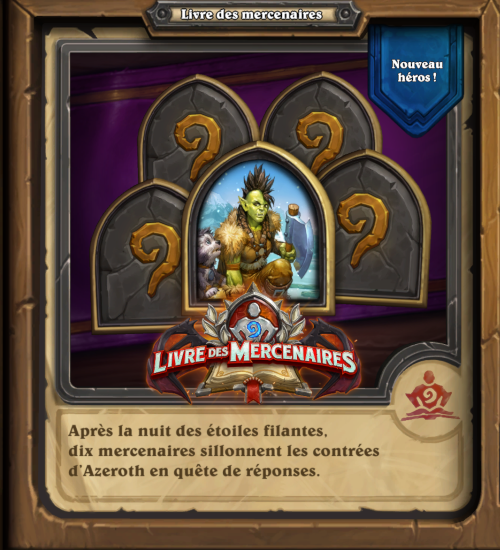 hearthstone, heroes of Warcraft : Le livre des mercenaires