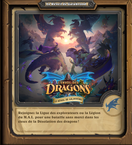 hearthstone, heroes of Warcraft : L'envol des dragons - Le r�veil de Galakrond