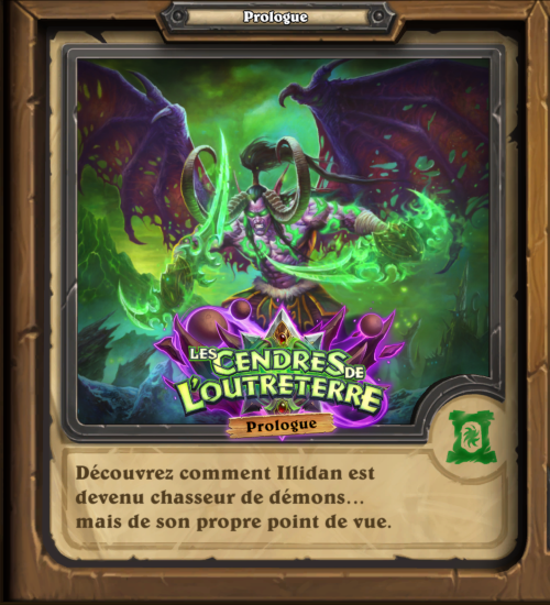 hearthstone, heroes of Warcraft : L'envol des dragons - Les cendres de l'Outreterre