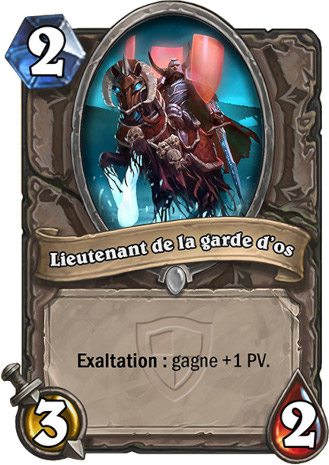 hearthstone, carte Lieutenant de la garde d'os