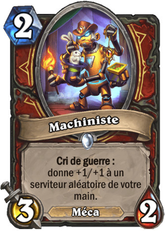 hearthstone, carte Machiniste