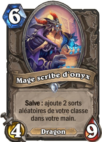 hearthstone, carte Mage scribe d'onyx
