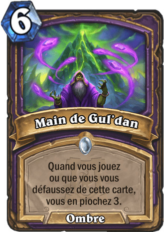 hearthstone, carte - Main de Gul'dan