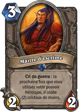 hearthstone, carte Ma�tre d'escrime