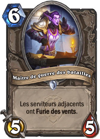 hearthstone, carte - Ma�tre de guerre des batailles
