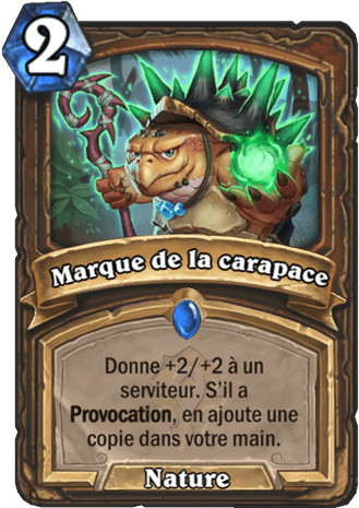 hearthstone, carte - Marque de la carapace
