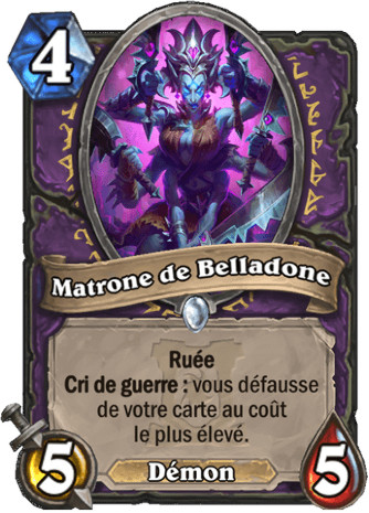 hearthstone, carte - Matrone de Belladone