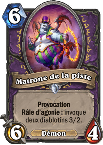 hearthstone, carte Matrone de la piste