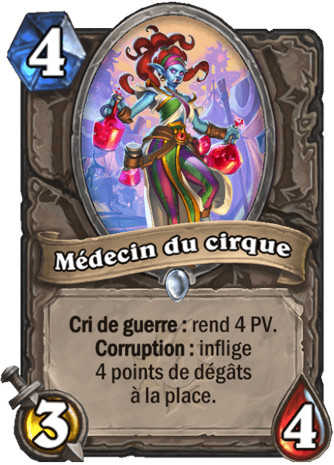 hearthstone, carte M�decin du cirque