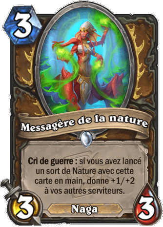 hearthstone, carte Messag�re de la nature