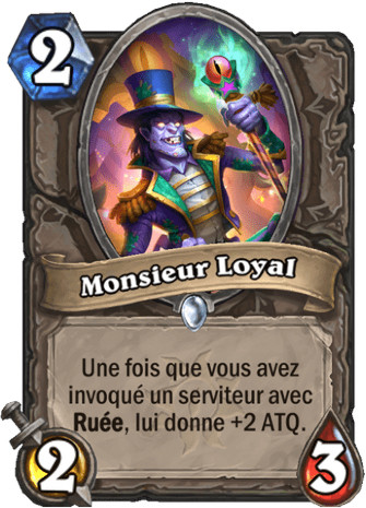 hearthstone, carte Monsieur Loyal
