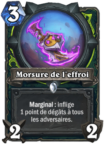 hearthstone, carte Morsure de l'effroi