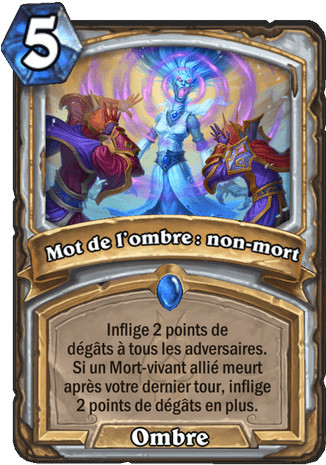 hearthstone, carte Mot de l'ombre : non-mort