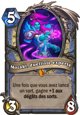 hearthstone, carte Mozaki, duelliste experte