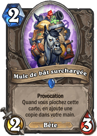 hearthstone, carte - Mule de b�t surcharg�e