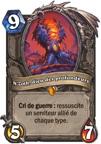 hearthstone, carte N'Zoth, dieu des profondeurs