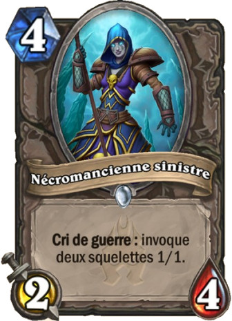 hearthstone, carte N�cromancienne sinistre