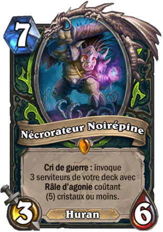 hearthstone, carte - N�crorateur Noir�pine