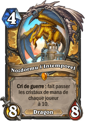 hearthstone, carte - Nozdormu l'Intemporel