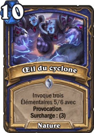 hearthstone, carte - Oeil du cyclone