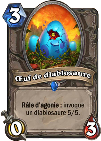 hearthstone, carte oeuf de diablosaure