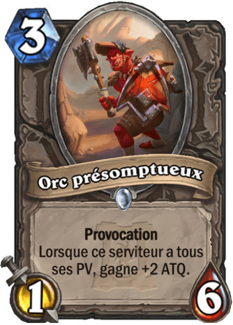 hearthstone, carte - Orc pr�somptueux