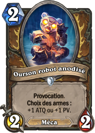 hearthstone, carte ourson robot anodis�