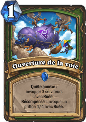 hearthstone, carte - Ouverture de la voie
