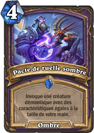hearthstone, carte - Pacte de ruelle sombre