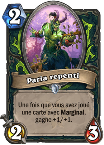 hearthstone, carte Paria repenti