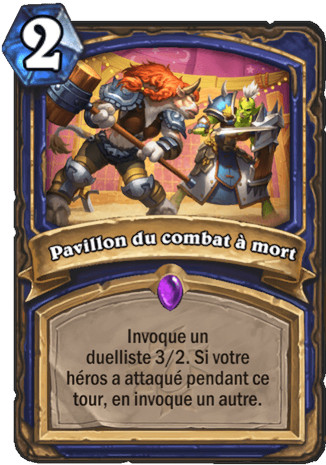 hearthstone, carte Pavillon du combat � mort