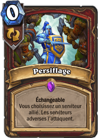 hearthstone, carte - Persiflage