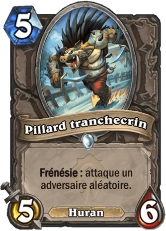 hearthstone, carte - Pillard tranchecrin