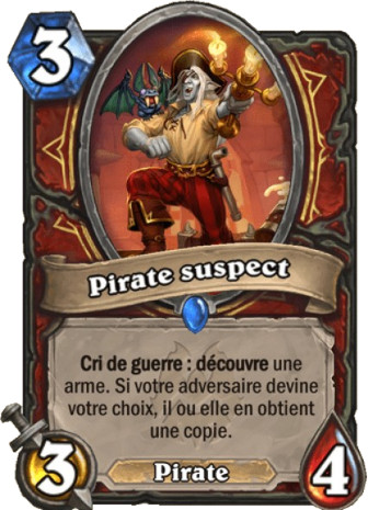 hearthstone, carte Pirate suspect