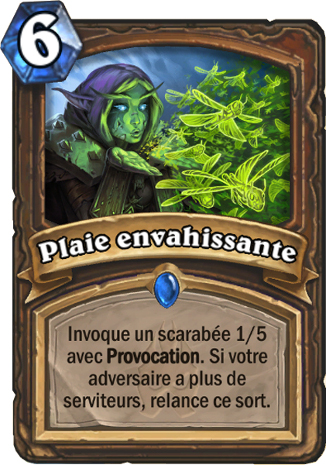 hearthstone, carte Plaie envahissante