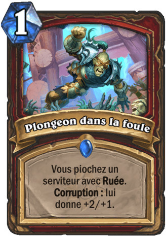 hearthstone, carte Plongeon dans la foule