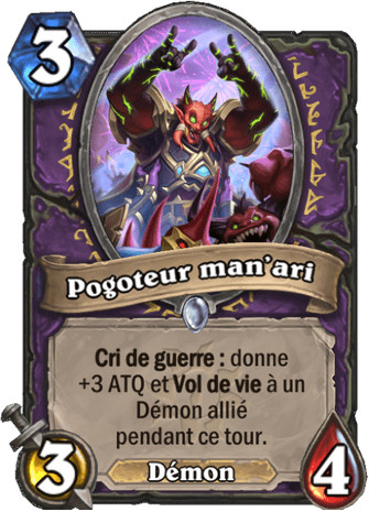 hearthstone, carte Pogoteur man'ari