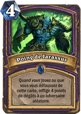 hearthstone, carte Poing de Jaraxxus