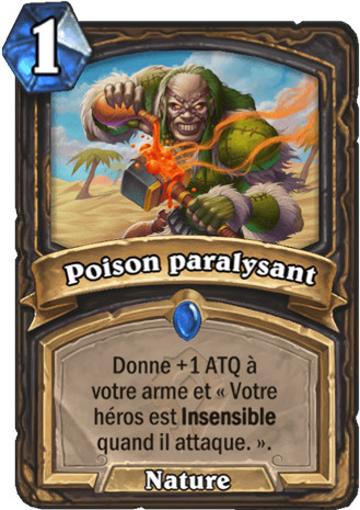 hearthstone, carte - Poison paralysant