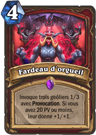 hearthstone, carte Portail d'orgueil