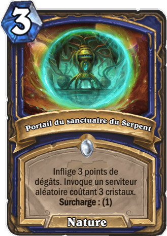 hearthstone, carte - Portail du sanctuaire du Serpent