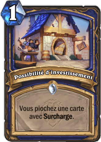 hearthstone, carte - Possibilit� d'investissement