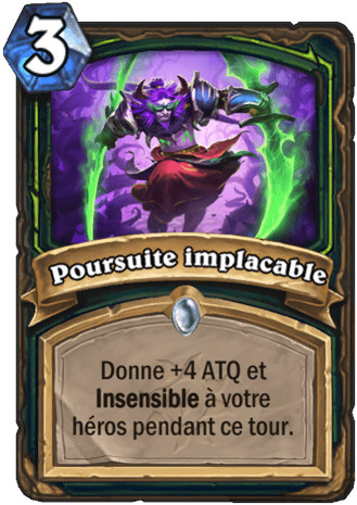 hearthstone, carte Poursuite implacable