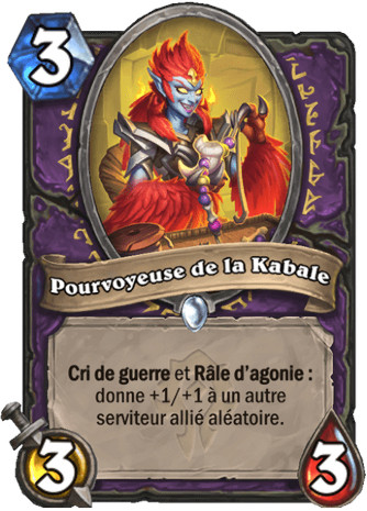 hearthstone, carte - Pourvoyeuse de la Kabale