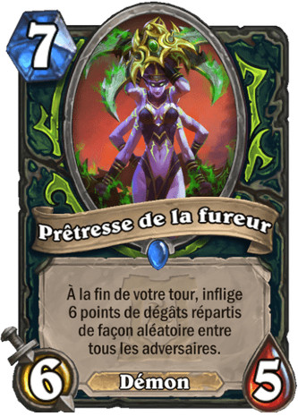 hearthstone, carte - Pr�tresse de la fureur