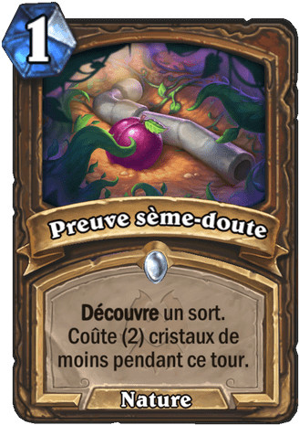 hearthstone, carte Preuve s�me-doute
