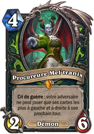 hearthstone, carte Procureure Mel'tranix